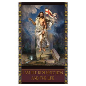 Celebration Banners N7348 Giardino Series - I Am the Resurrection and the Life Banner