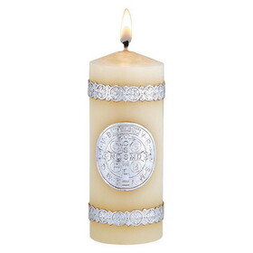 Will & Baumer N7389 Devotional Candle - Saint Benedict