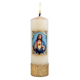 Will & Baumer N7398 Devotional Candle - Sacred Heart