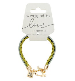Kingdom Jewelry N7659 Wrapped In Love - Philippians 4:13 - Green