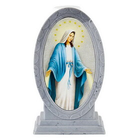 Sacred Traditions N7960 Holy Water Bottle with Holder - Our Lady of Grace