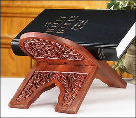 Robert Smith NC274 Carved Wood Bible Stand