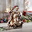 Christmas Treasures NC801 7" Adoring Santa Figurine