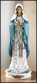 Milagros ND122 Madonna Rosary Holder