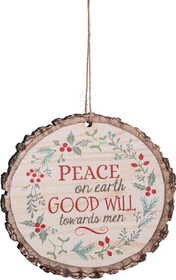 P.Graham Dunn ORN0038 Ornament - Peace On Earth Goodwill Towards Men