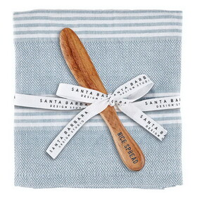 Face to Face P0065 Towel + Cheese Spreader Set - Blue