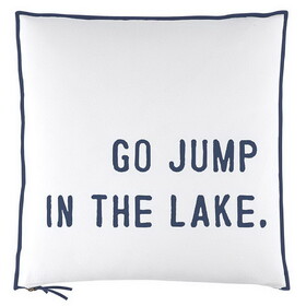 Face to Face P0079 Euro Pillow - Go Jump in the Lake