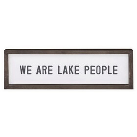 Face to Face P0087 Wood Sign - Lake People