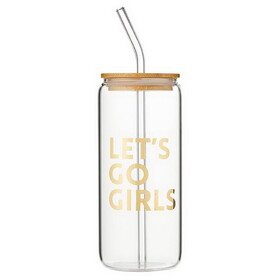 Wedding P0129 Glass Cold Brew Tumbler - Let's Go Girls
