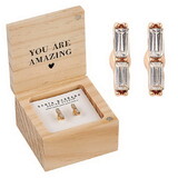 Fleur Jewelry P0152 Treasure Box Earrings - Best Teacher Ever