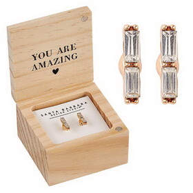 Fleur Jewelry P0152 Treasure Box Earrings - Best Teacher Ever