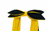 Faithworks Twisted Bow Headband- Black/Yellow Gold