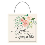 Spiritual Harvest P0291 Tin Wall Decor - All Things Are Possible