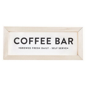 Sips P0671 Wood Sign - Coffee Bar