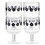 Sippin' Pretty P0710 Stackable Acrylic Wine Glasses - Flowers