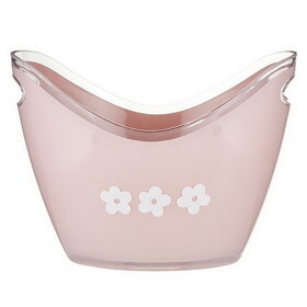 Sippin' Pretty P0750 Acrylic Beverage Bucket - Flowers