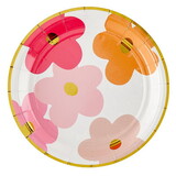 Sippin' Pretty P0793 Paper Plate - Multi Flower
