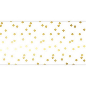 Sippin' Pretty P0806 Paper Table Runner - Gold Dot