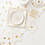 Sippin' Pretty P0806 Paper Table Runner - Gold Dot