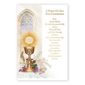 Alfred Mainzer P1507 A Prayer On Your First Communion Card