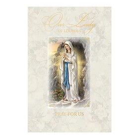 Alfred Mainzer P1520 Our Lady of Lourdes w/ Removable Prayer Card