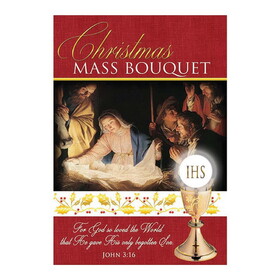 Alfred Mainzer P1531 O Holy Night Christmas Mass Bouquet Card