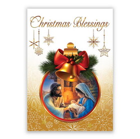 Alfred Mainzer P1534 Christmas Blessings Ornament Christmas Card