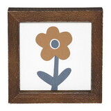 PURE Design P2133 Mini Wood Sign - Flower