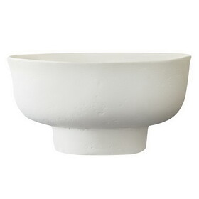 PURE Design P2141 Paper Mache Bowl - White