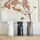 Tablesugar P2146 Cinched Ceramic Vase - Glossy Black