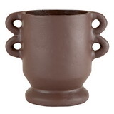 PURE Design P2150 Short Paper Mache Vase - Brown