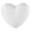 PURE Design P2162 Small Paper Mache Heart - White