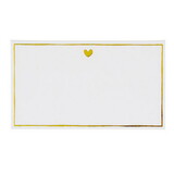 Tablesugar P2212 Gold Foil Place Cards - Heart