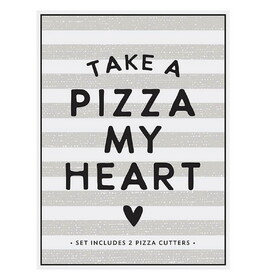Tablesugar P2239 Pizza Cutter Book Box - Take a Pizza My Heart