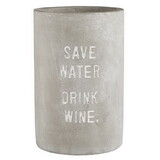 Tablesugar P2247 Cement Wine Chiller - Save Water. Drink Wine.