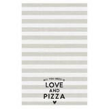 Tablesugar P2252 Striped Tea Towel - Love And Pizza