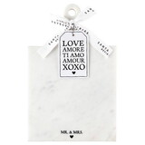 Wedding P2289 Marble Board with Handle - Mr. & Mrs.