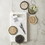 Tablesugar P2298 Seagrass Coasters - Set of 4 - Moss + Natural + Black + White