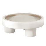 Tablesugar P2620 Marble Footed Tray - White