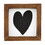 PURE Design P2627 Mini Wood Sign - Black Heart