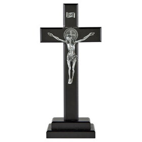 Jeweled Cross P5182 Saint Benedict Standing Crucifix
