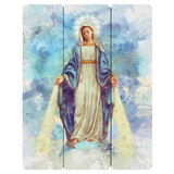 Gerffert P5357 Our Lady Of Grace Wood Pallet Sign