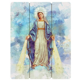 Gerffert P5357 Our Lady Of Grace Wood Pallet Sign