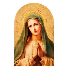 Gerffert P5368 Sorrowful Mother Arched Plaque