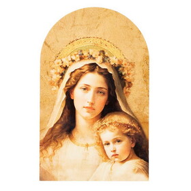 Gerffert P5369 Madonna and Child Arched Plaque