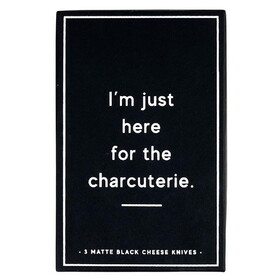 Tablesugar Matte Black Cheese Knives - Set of 3