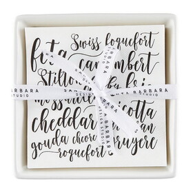 Tablesugar Ceramic Napkin Tray + Napkins - Cheese