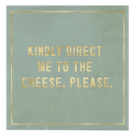 Tablesugar P5806 Cocktail Napkins - Cheese, Please