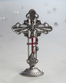 Christian Brands P62-ST06 James Brennan Sacramental Tabletop Cross, Confirmation
