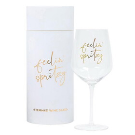 Sippin' Pretty Wine Glass - Feelin&#x27; Spritzy